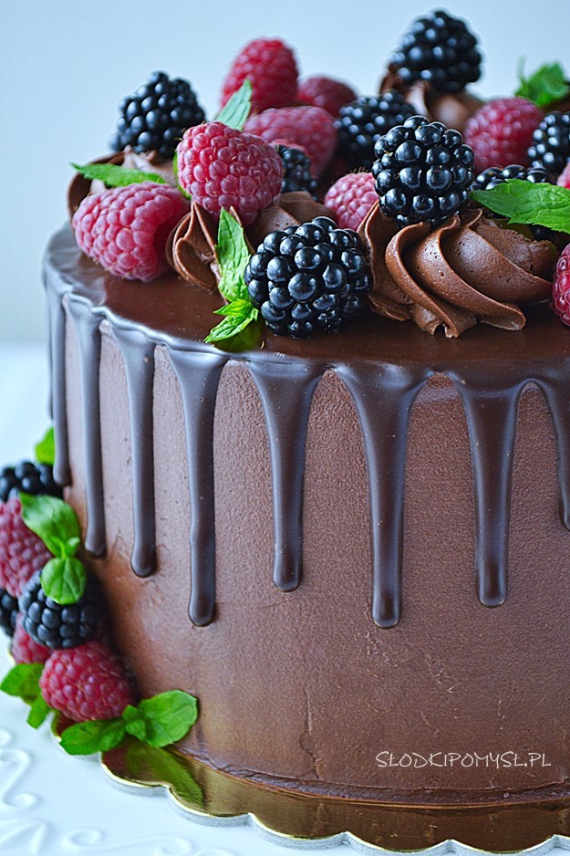 drip na tort, drip do tortu, drip, ciemny drip, czekoladowy drip, czarny drip, polewa czekoladowa,